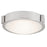 Abra Lighting Halo 1 Light 8" Frosted Flushmount, Nickel