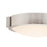 Abra Lighting Halo 1 Light 8" Frosted Flushmount, Nickel