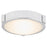 Abra Lighting Halo 1 Light 8" Frosted Flushmount, Chrome