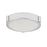 Abra Lighting Halo 1 Light 8" Frosted Flushmount, Chrome
