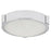Abra Lighting Halo 1 Light 8" Frosted Flushmount, Chrome