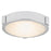 Abra Lighting Halo 1 Light 8" Frosted Flushmount, Chrome