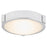 Abra Lighting Halo 1 Light 8" Frosted Flushmount, Chrome