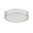 Abra Lighting Halo 1 Light 8" Frosted Flushmount, Chrome