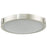 Abra Lighting Halo 1 Light 11" Frosted Flushmount, Nickel