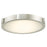 Abra Lighting Halo 1 Light 11" Frosted Flushmount, Nickel