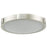 Abra Lighting Halo 1 Light 11" Frosted Flushmount, Nickel