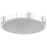 Abra Lighting Halo 1 Light 11" Frosted Flushmount, Chrome