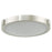 Abra Lighting Halo 1 Light 13" Frosted Flushmount, Nickel