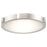 Abra Lighting Halo 1 Light 13" Frosted Flushmount, Nickel