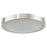 Abra Lighting Halo 1 Light 13" Frosted Flushmount, Nickel