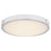 Abra Lighting Halo 1Lt 13" Frosted Flushmount, Chrome - 30066FM-CH-HALO