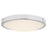 Abra Lighting Halo 1 Light 13" Frosted Flushmount, Chrome