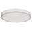 Abra Lighting Halo 1 Light 13" Frosted Flushmount, Chrome
