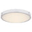 Abra Lighting Halo 1 Light 13" Frosted Flushmount, Chrome