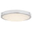 Abra Lighting Halo 1 Light 13" Frosted Flushmount, Chrome