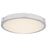 Abra Lighting Halo 1 Light 13" Frosted Flushmount, Chrome