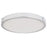 Abra Lighting Halo 1 Light 13" Frosted Flushmount, Chrome