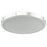 Abra Lighting Halo 1 Light 17" Frosted Flushmount, Chrome