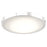 Abra Lighting Halo 1 Light 17" Frosted Flushmount, Chrome
