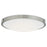 Abra Lighting Halo 1Lt 20" Frosted Flushmount, Nickel - 30068FM-BN-HALO