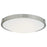Abra Lighting Halo 1 Light 20" Frosted Flushmount, Nickel