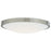 Abra Lighting Halo 1 Light 20" Frosted Flushmount, Nickel