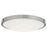 Abra Lighting Halo 1 Light 20" Frosted Flushmount, Nickel