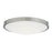 Abra Lighting Halo 1 Light 20" Frosted Flushmount, Nickel