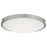 Abra Lighting Halo 1 Light 20" Frosted Flushmount, Nickel