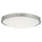 Abra Lighting Halo 1 Light 20" Frosted Flushmount, Chrome