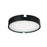 Abra Lighting Mystic 1Lt 14" Split Frame Flushmount, Black - 30069FM-BL-MYSTIC