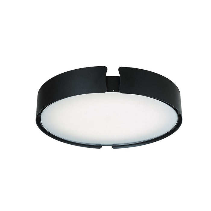 Abra Lighting Mystic 1 Light 14" Split Frame Flushmount, Black