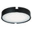 Abra Lighting Mystic 1 Light 14" Split Frame Flushmount, Black