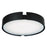 Abra Lighting Mystic 1 Light 18" Split Frame Flushmount, Black