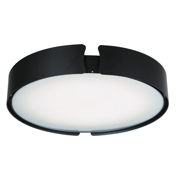Abra Lighting Mystic 1 Light 18" Split Frame Flushmount, Black