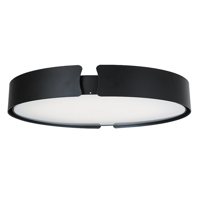 Abra Lighting Mystic 1 Light 18" Split Frame Flushmount, Black