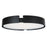 Abra Lighting Mystic 1 Light 18" Split Frame Flushmount, Black