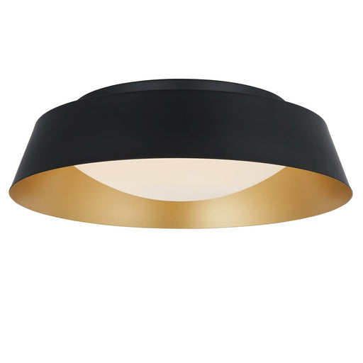 Abra Lighting Flare 1 Light 15" Flared Frame/Opal, BK/Gold