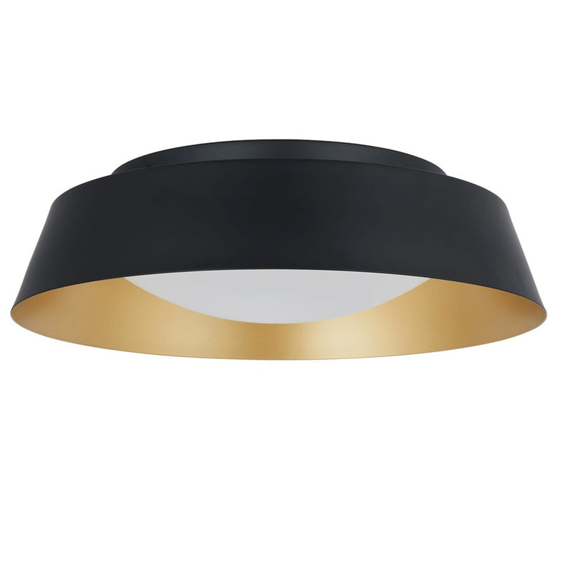 Abra Lighting Flare 1 Light 15" Flared Frame/Opal, BK/Gold