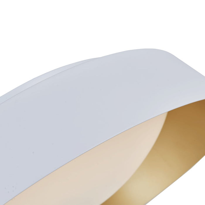 Abra Lighting Flare 15" Flared Frame/Opal, White/Gold