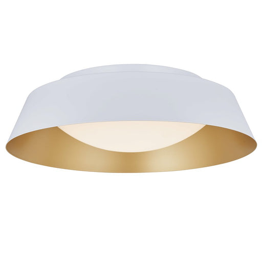 Abra Lighting Flare 1 Light 18" Flared Frame/Opal, White/Gold