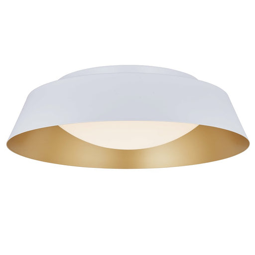 Abra Lighting Flare 1 Light 18" Flared Frame/Opal, White/Gold