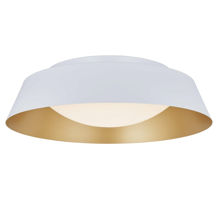 Abra Lighting Flare 1 Light 18" Flared Frame/Opal, White/Gold