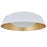 Abra Lighting Flare 1 Light 18" Flared Frame/Opal, White/Gold
