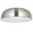 Abra Lighting Lynx 1 Light 13" Inner Curve Flushmount/Opal, Nickel