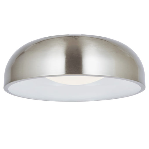 Abra Lighting Lynx 1 Light 13" Inner Curve Flushmount/Opal, Nickel