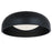 Abra Lighting Lynx 1 Light 13" Inner Curve Flushmount/Opal, Black