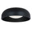 Abra Lighting Lynx 1 Light 13" Inner Curve Flushmount/Opal, Black