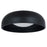 Abra Lighting Lynx 1 Light 13" Inner Curve Flushmount/Opal, Black